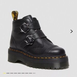 Dr. Martens Black Leather Platform Boots